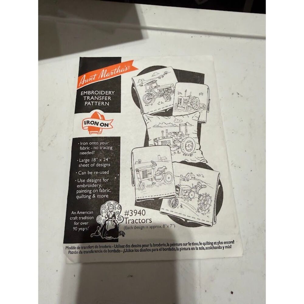 Aunt Martha’s Hot Iron Embroidery Transfer Pattern #3940